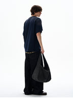 Retro Mottled Label Print Tee
