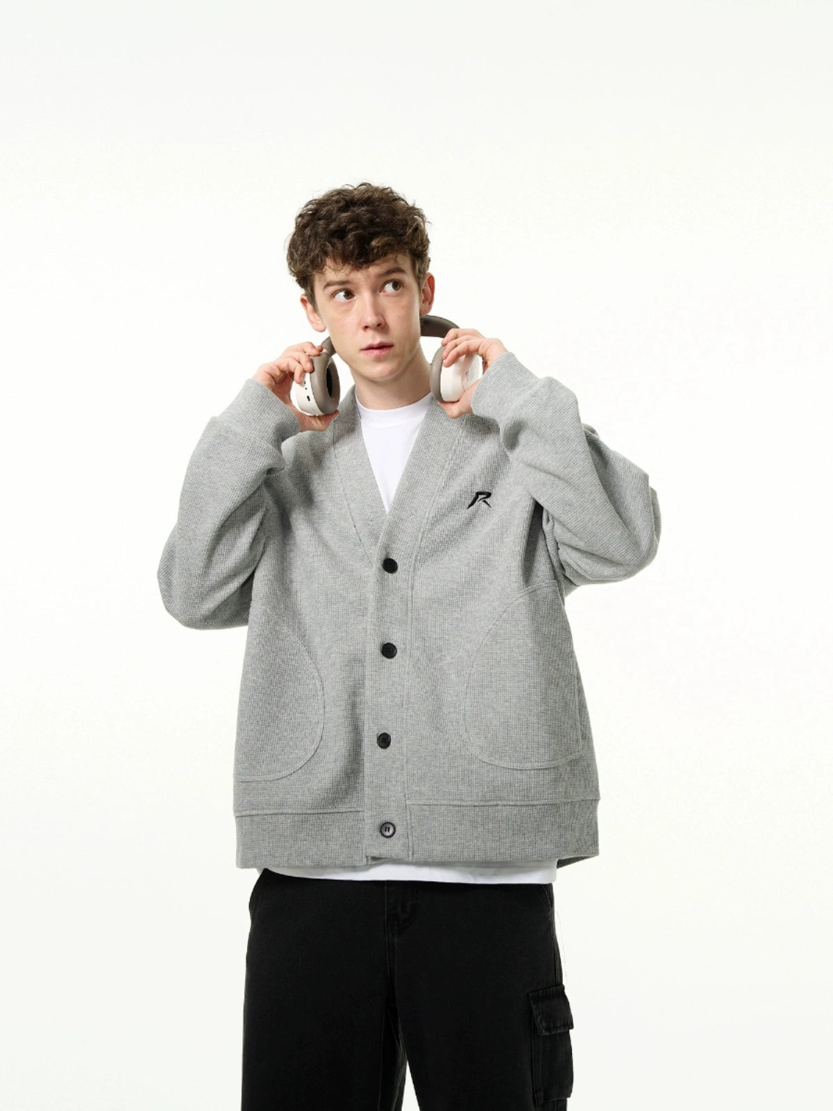 Casual V-Neck Button Cardigan