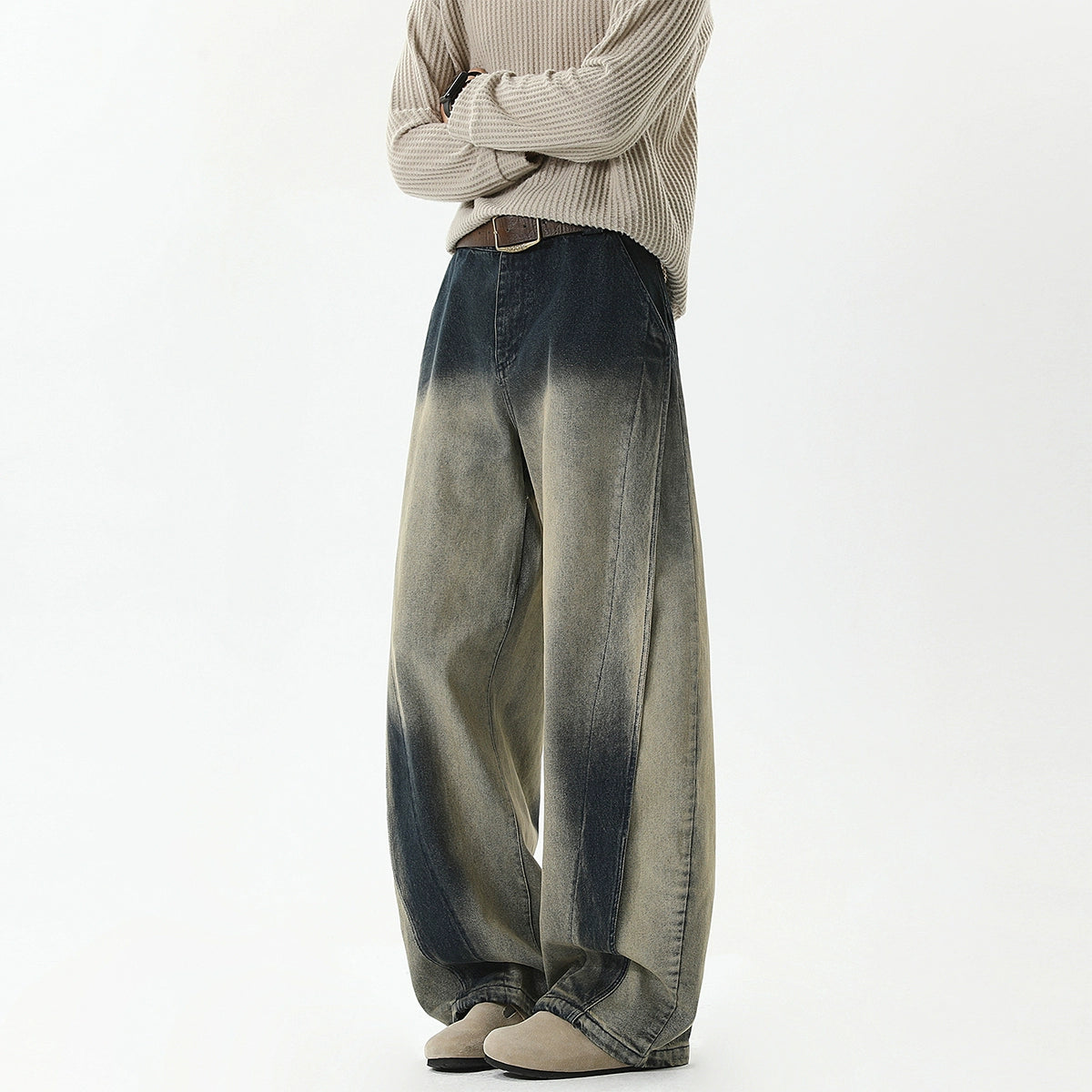 Street Vibe Casual Loose Distressed Wide Leg Jeans