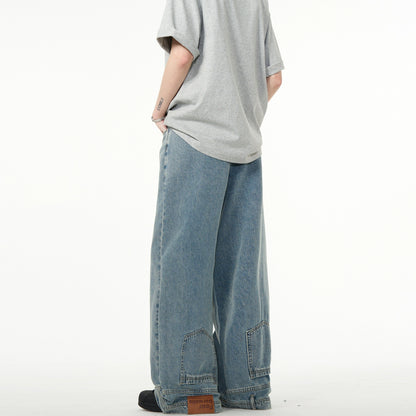 You Wear Your Pants Backwards Wide-leg Jeans