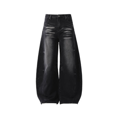 Casual Washed Wide-Leg Versatile Jeans