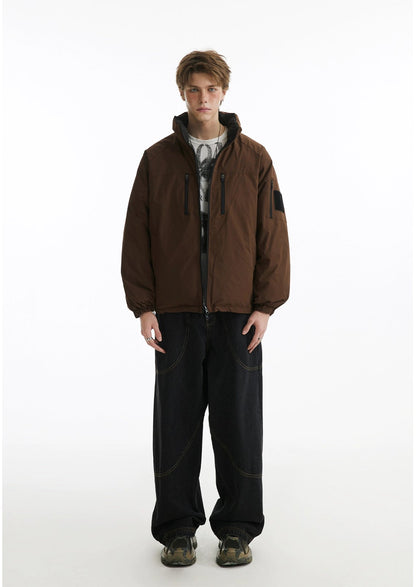 Reversible Thickened Down Puffer Jacket