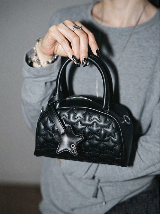 Embroidered Star Tote Pillow Shoulder Crossbody Bag