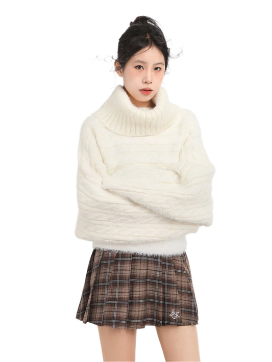 Velvet High Neck Sweater