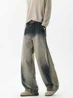 Street Vibe Casual Loose Distressed Wide Leg Jeans