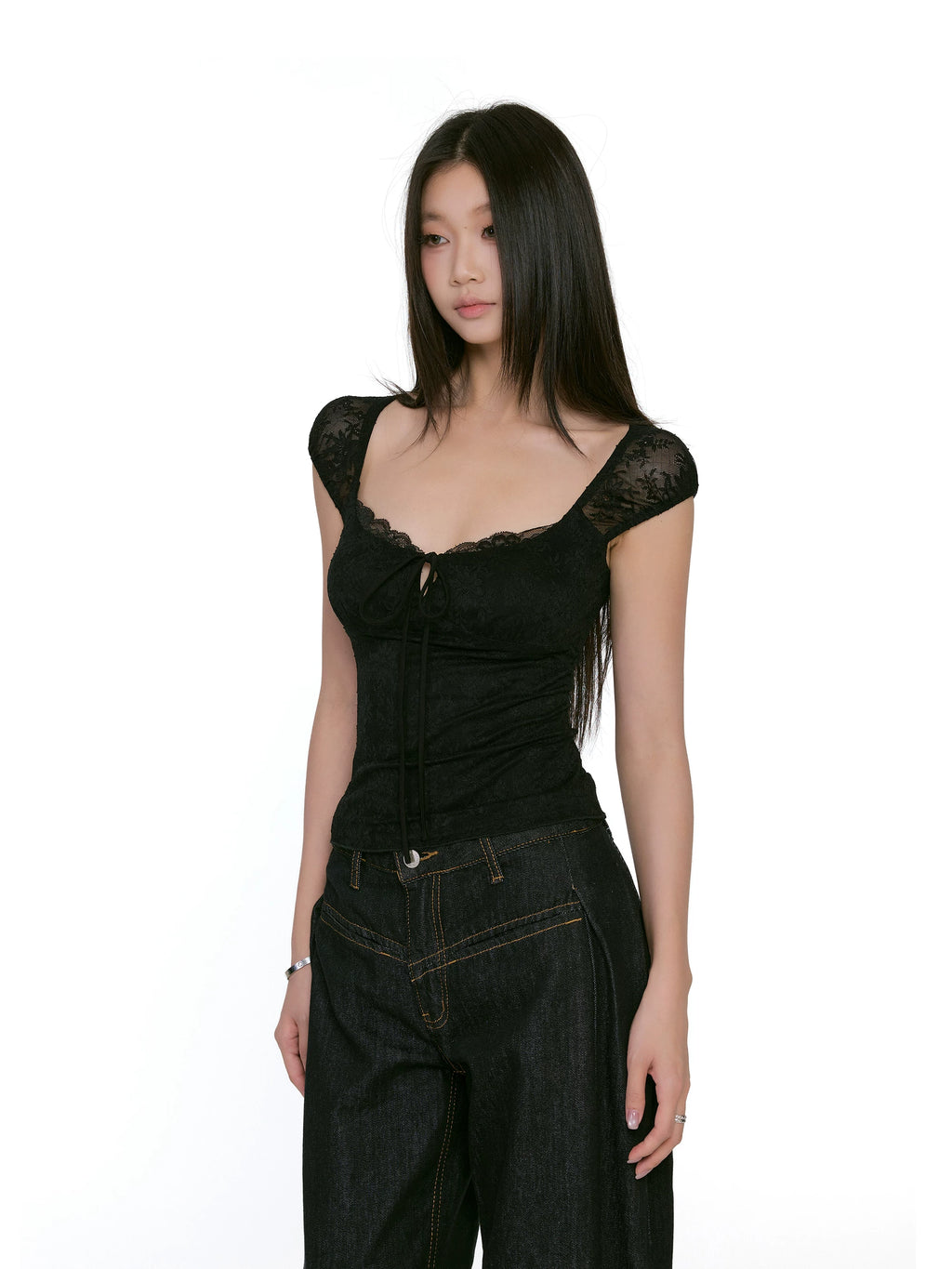 Floral Lace-Back Camisole Top