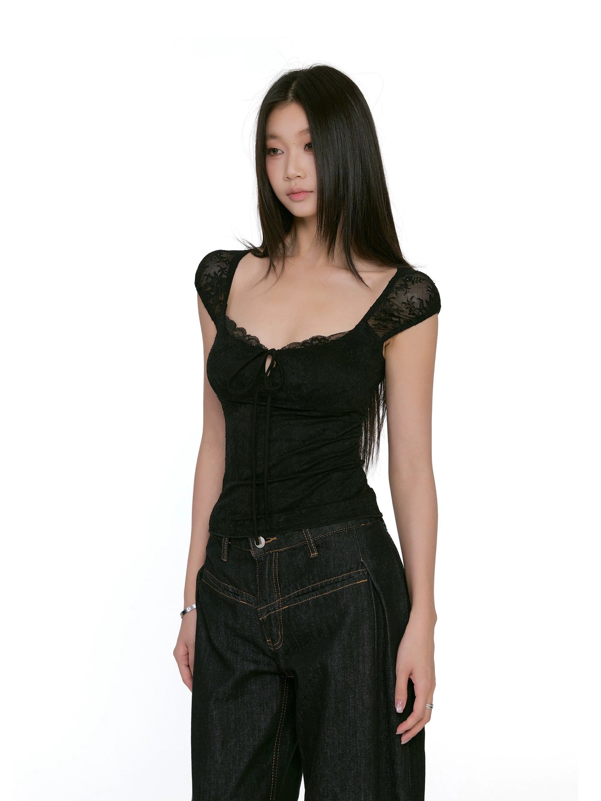 Floral Lace-Back Camisole Top