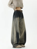 Street Vibe Casual Loose Distressed Wide Leg Jeans