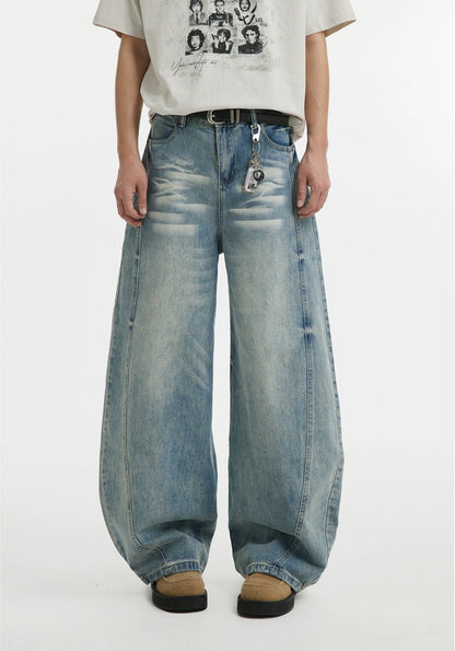 Casual Washed Wide-Leg Versatile Jeans