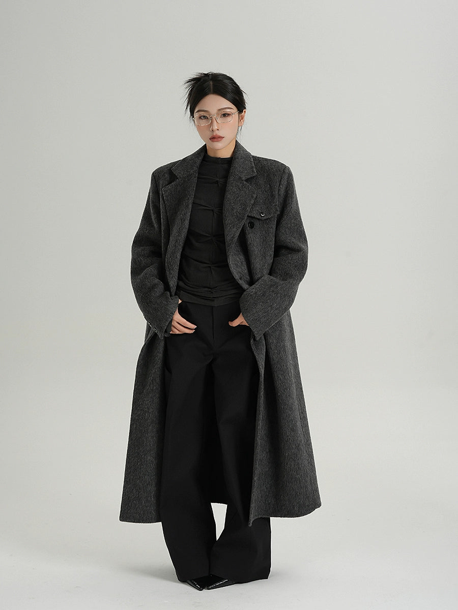 Premium Cashmere Woolen Long Coat