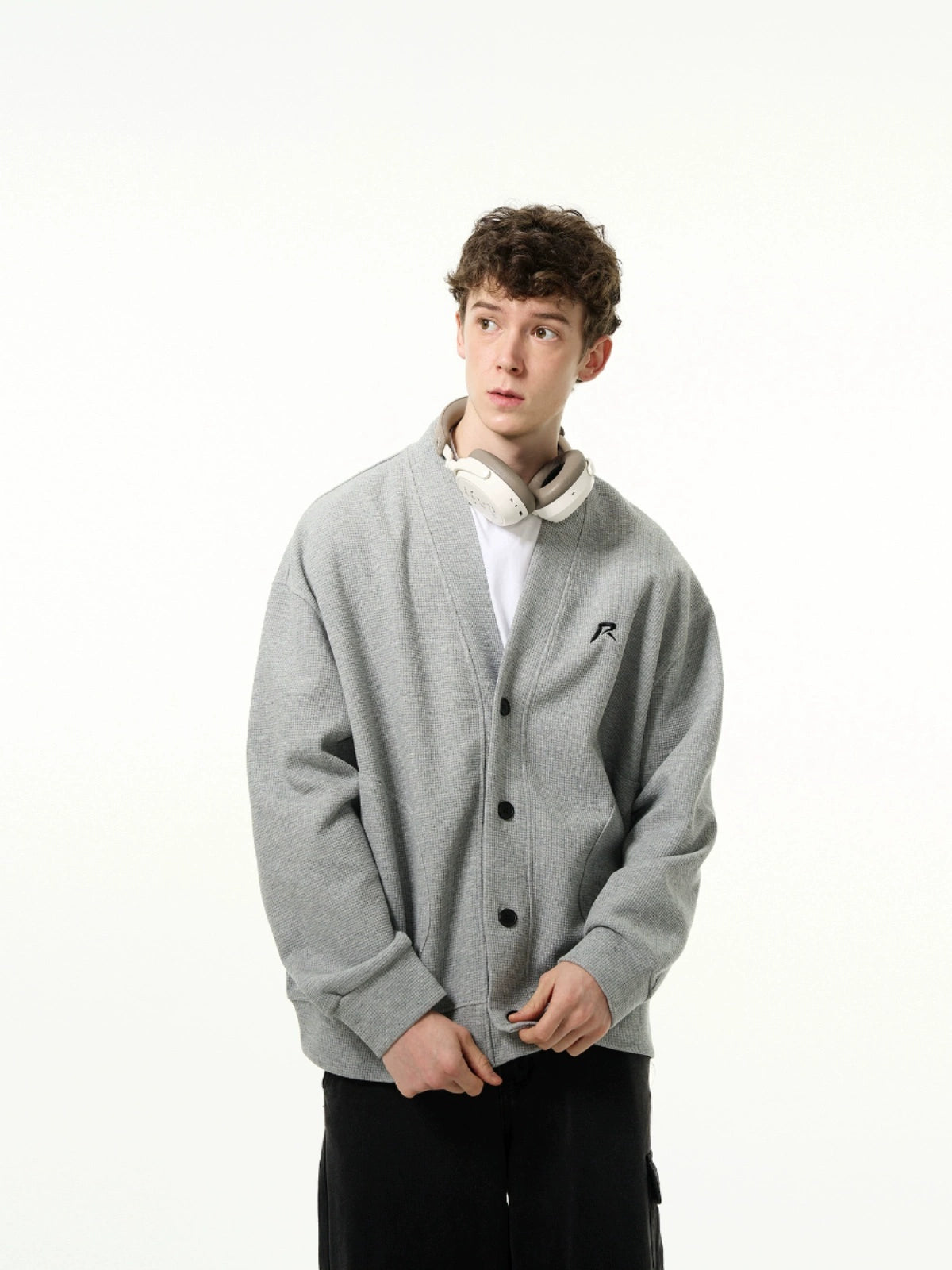 Casual V-Neck Button Cardigan