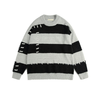 Striped Basic Winter Sweater