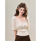 Crew Knitted Short-Sleeved Top