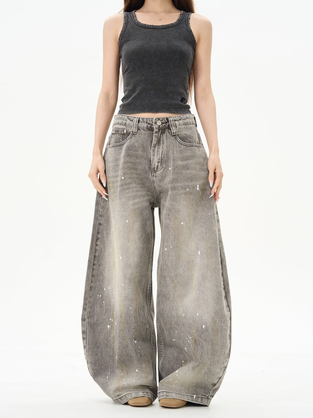 Splashed Ink Jeans