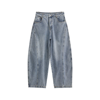 Wide-Legged Loose Casual Jeans