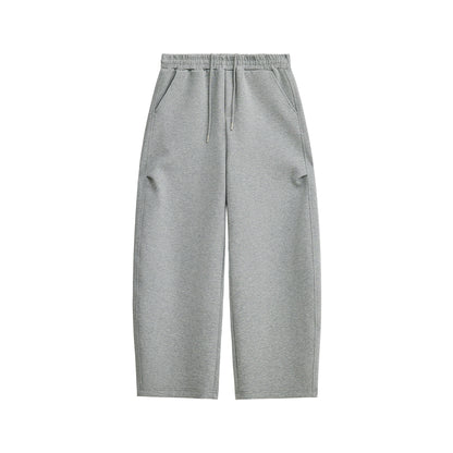 Basic Drawstring Straight Leg Loose Pants