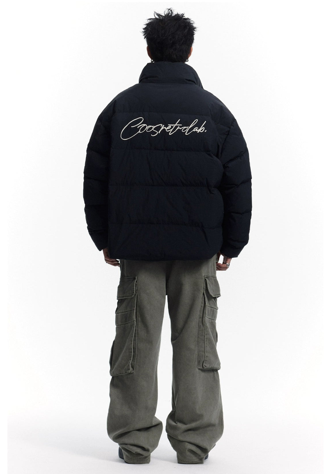 CoosRetro Embroidery Puffer Jacket