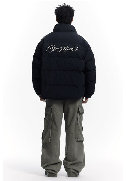 CoosRetro Embroidery Puffer Jacket