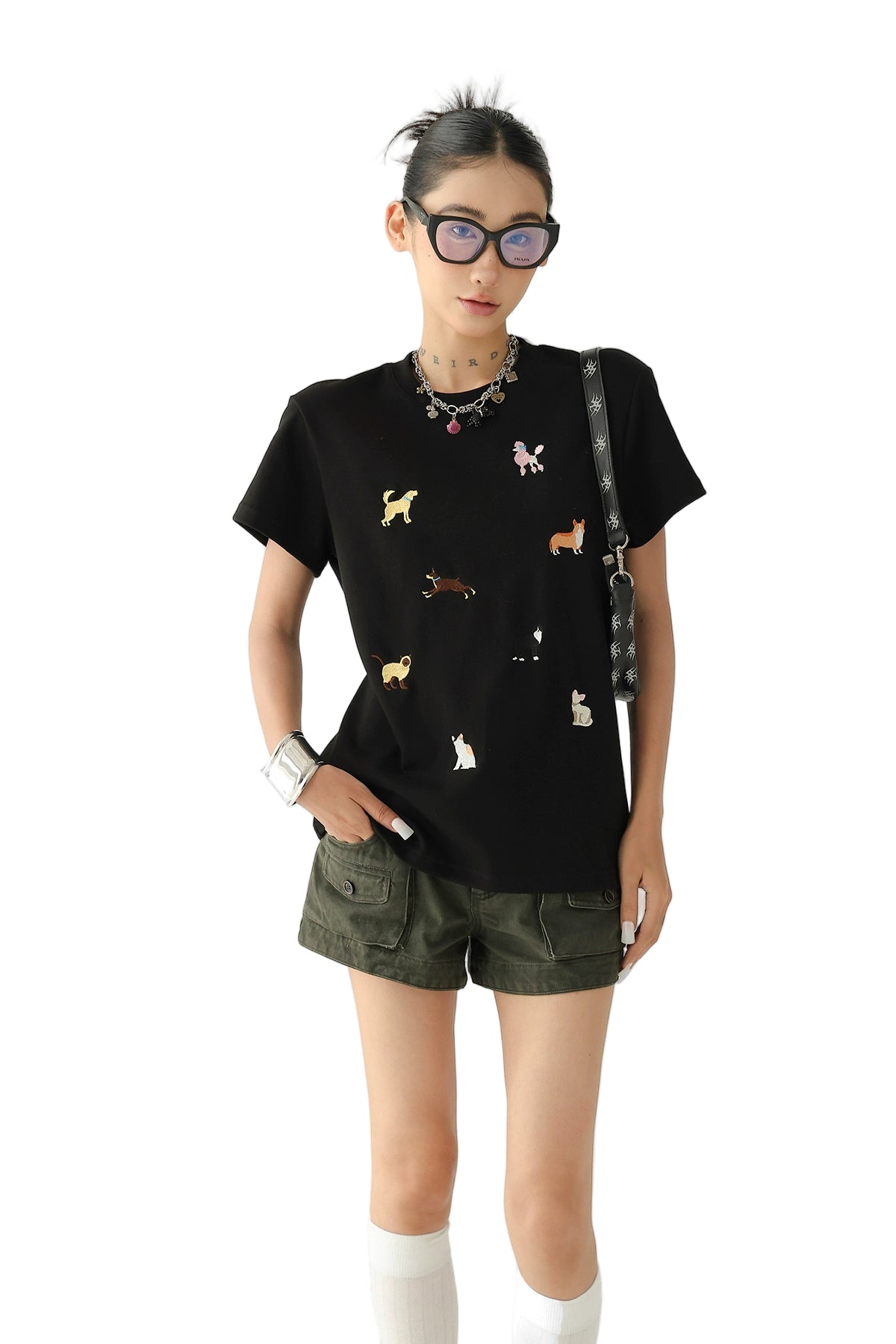 Fun Puppy Embroidered Tee