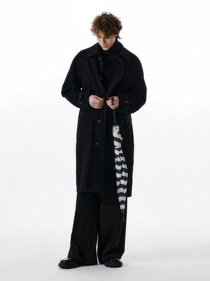 Unisex 260g Twill Cargo Long Coat