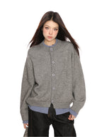 Contrast Fake Two Pieces Knit Sweater