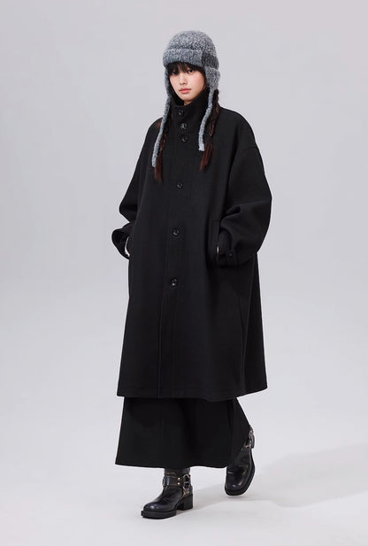 Unisex Heavy Weight 600g Long Woolen Trench Coat