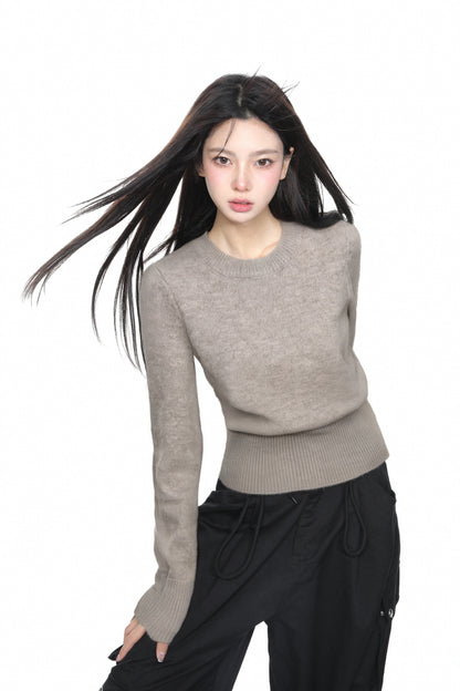 Grey Sweater Knitwear Woolen