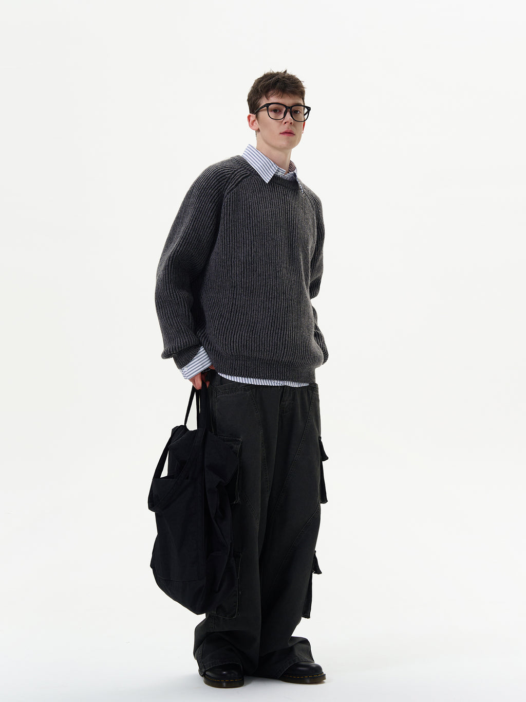 Casual Crew Neck Cable-Knit Sweater
