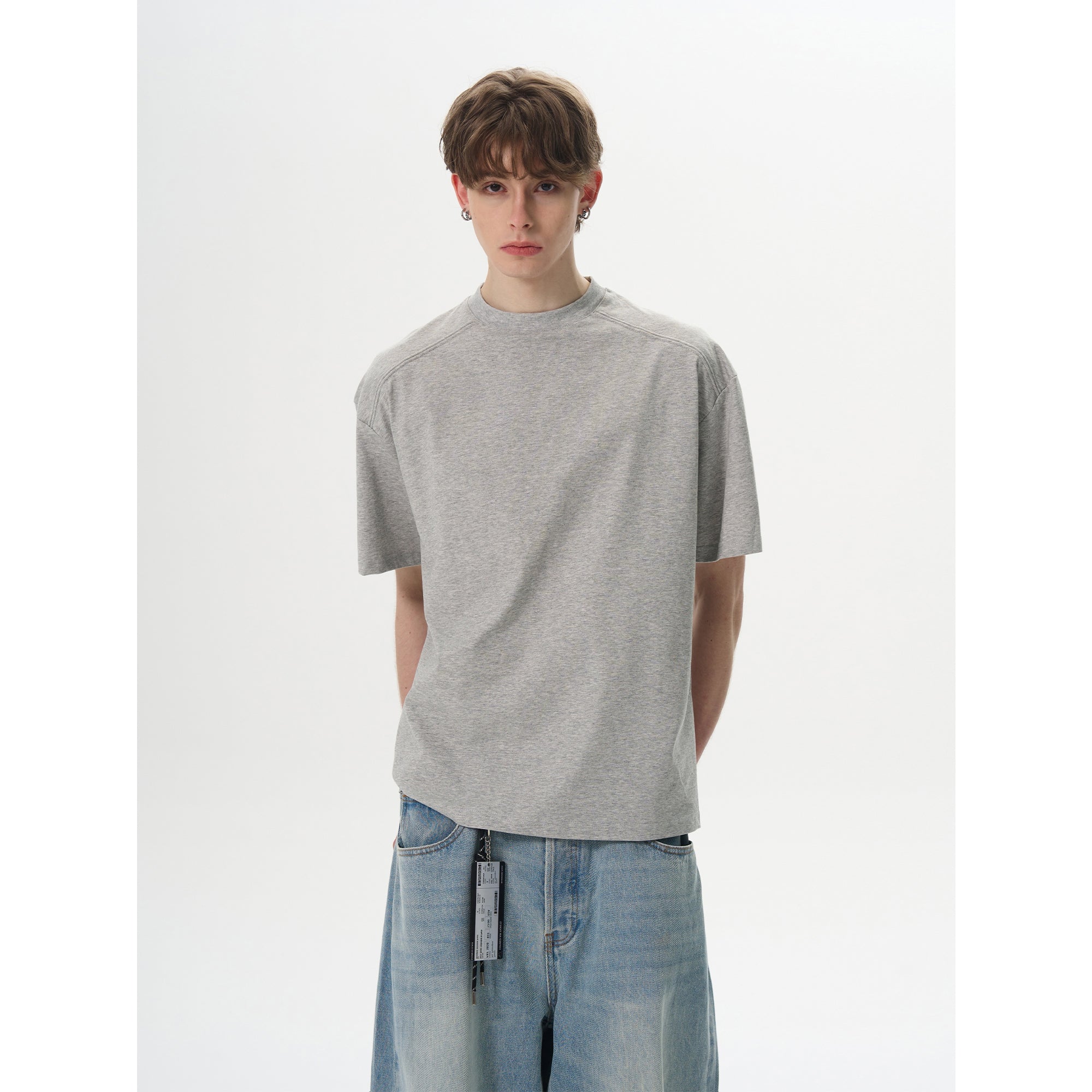 Sorona Cool Fabric Boxy Fit Deconstructed T-shirt