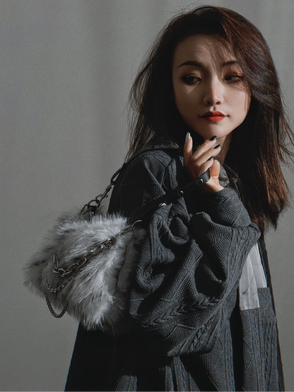 Fur Plush One Shoulder Underarm Bag