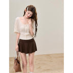 Crew Knitted Short-Sleeved Top