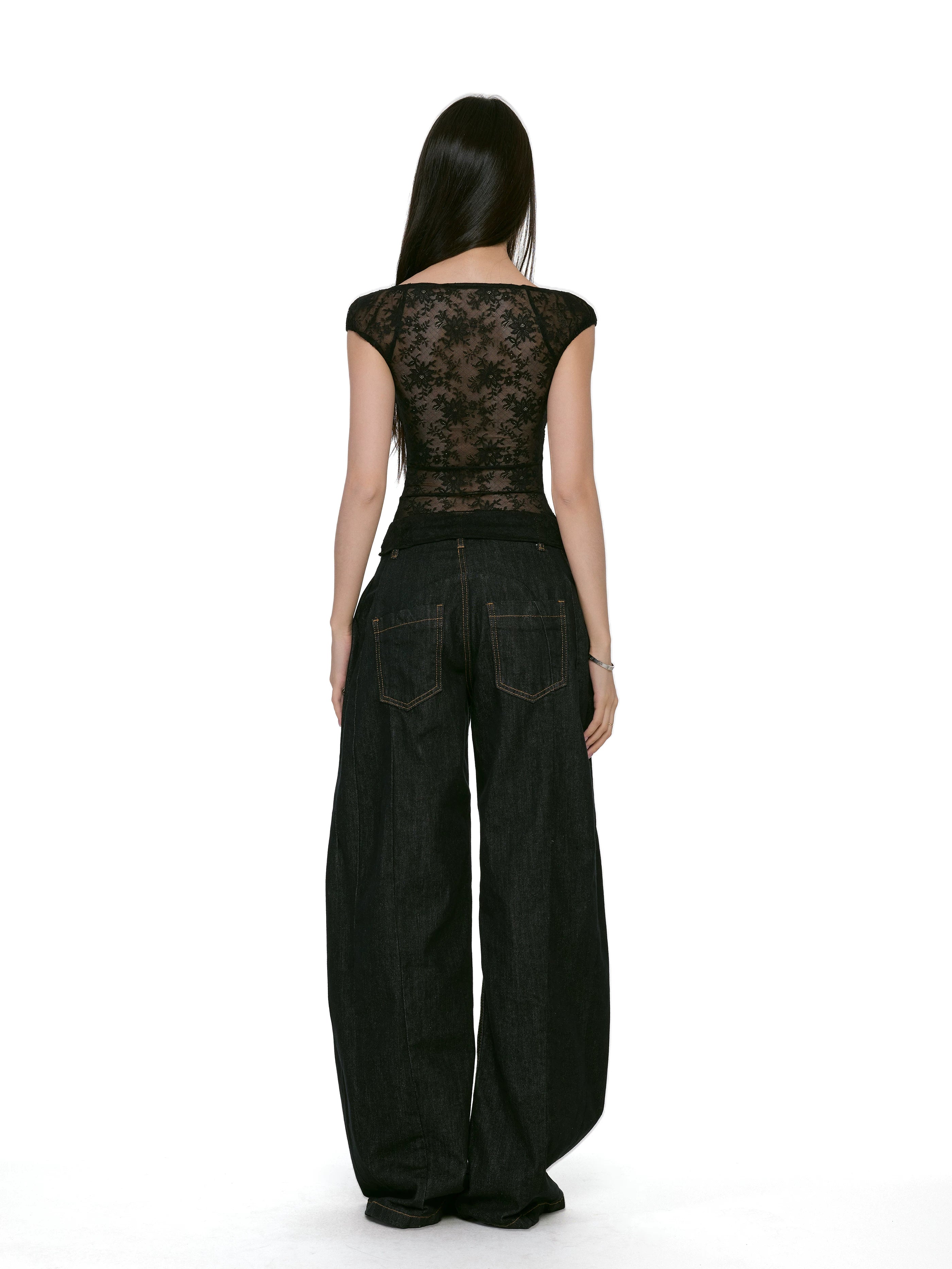 Floral Lace-Back Camisole Top