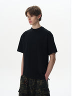 Sorona Cool Fabric Boxy Fit Deconstructed T-shirt