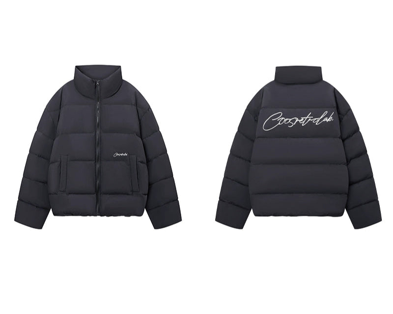 CoosRetro Embroidery Puffer Jacket