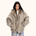Carved Hooded Fleece Jacket