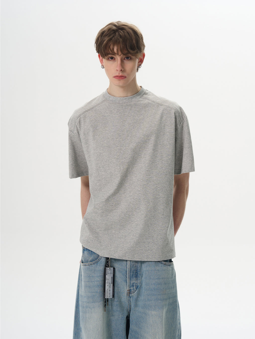 Sorona Cool Fabric Boxy Fit Deconstructed T-shirt