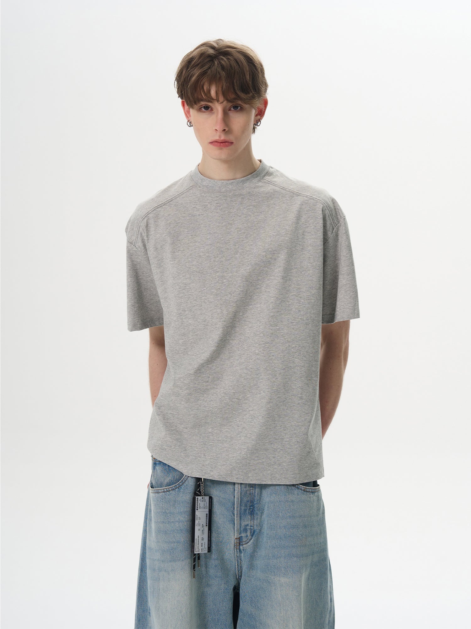 Sorona Cool Fabric Boxy Fit Deconstructed T-shirt