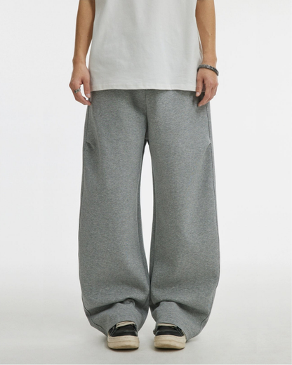 Basic Drawstring Straight Leg Loose Pants