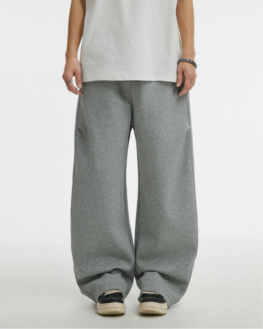 Basic Drawstring Straight Leg Loose Pants