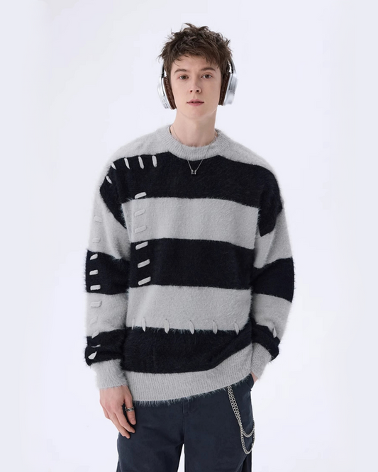 Striped Basic Winter Sweater