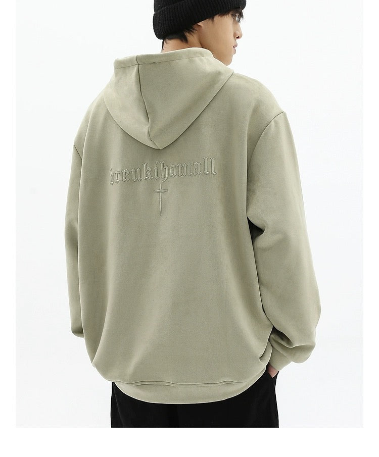 N.15004 Cross Embroidered Hoodie