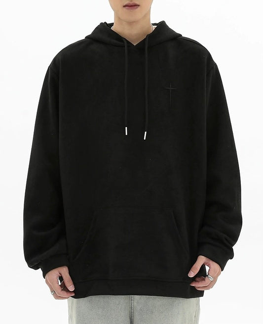 N.15004 Cross Embroidered Hoodie