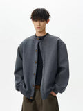 Retro Crew Neck Button Cardigan