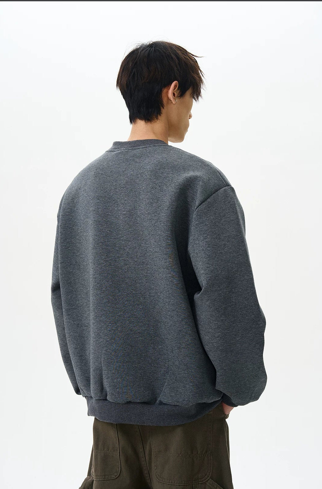 Retro Crew Neck Button Cardigan