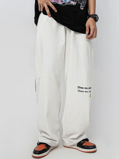 N.21004 HDMY Embroidered Drawstring Pants