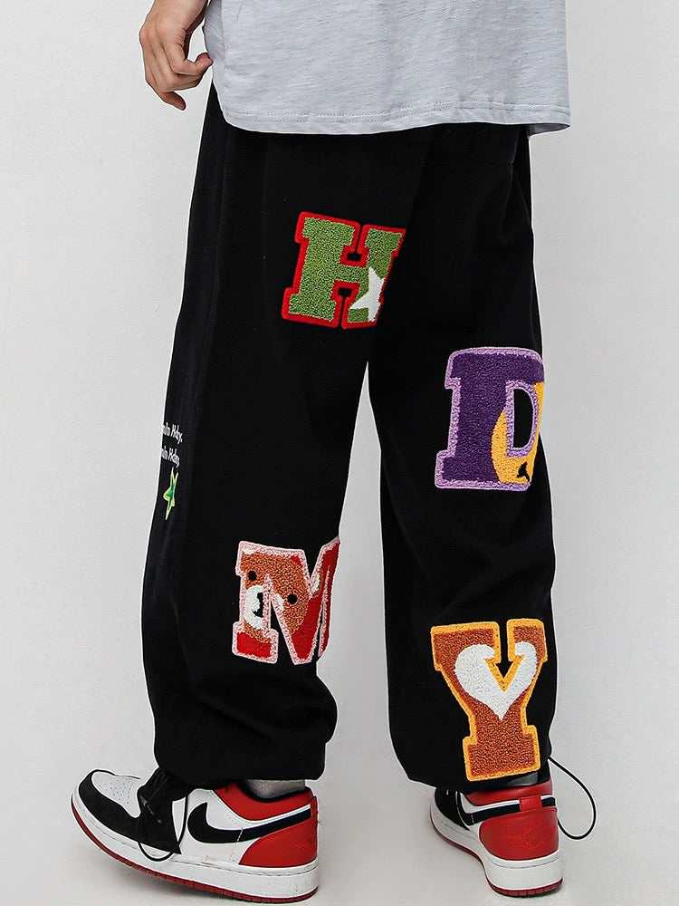 N.21004 HDMY Embroidered Drawstring Pants