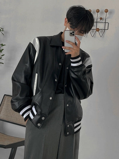 N.31002 Black And White Varsity Jacket