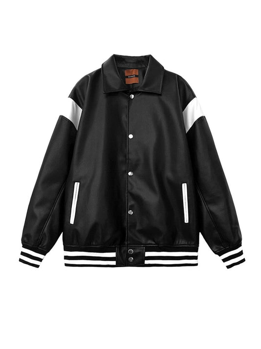 N.31002 Black And White Varsity Jacket