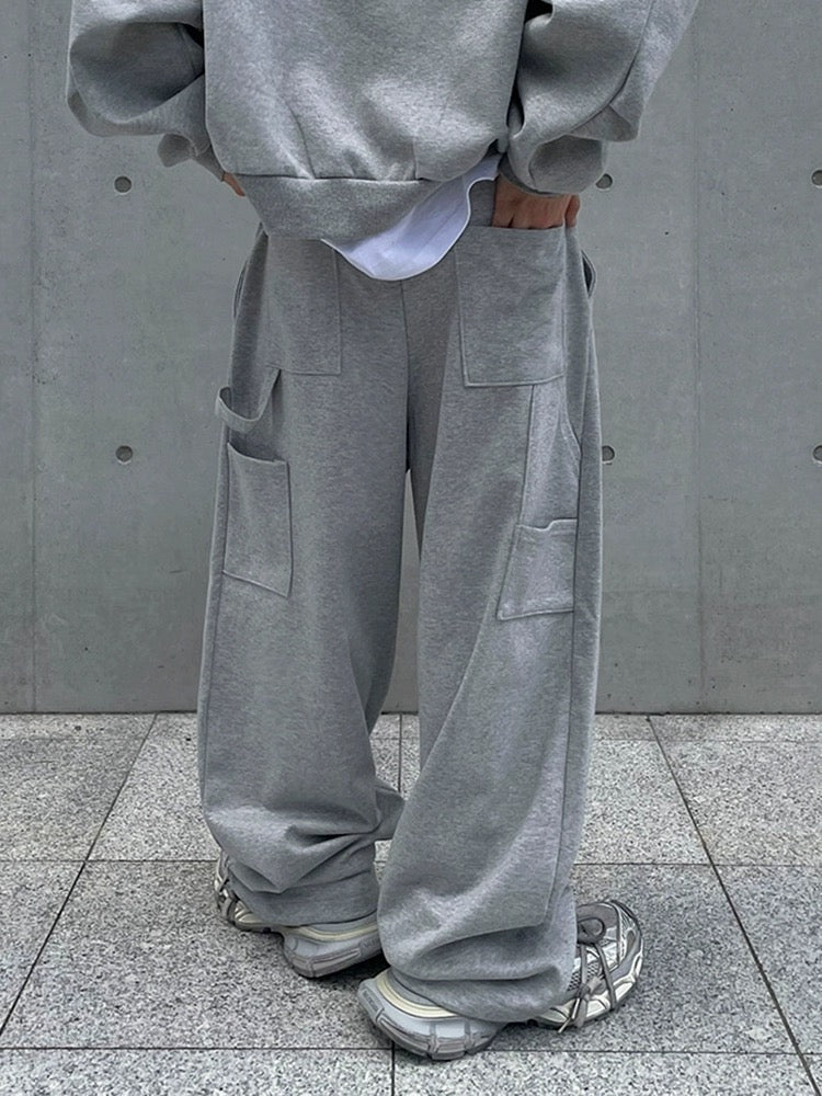 N.21010 Casual Grey Wide-Leg Pants