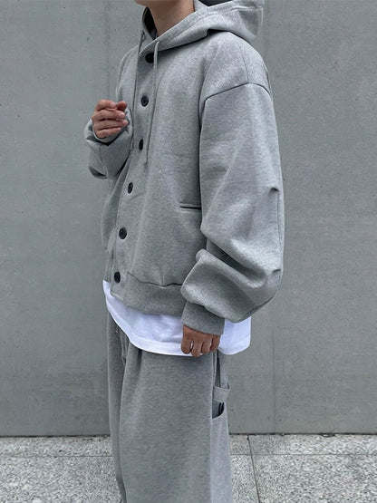 N.31014 Hooded Grey Cardigan